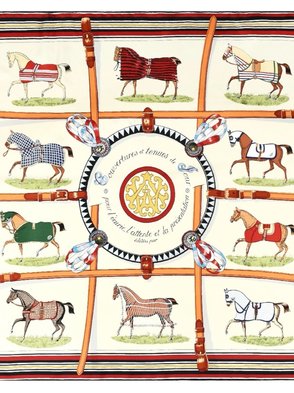 New 🐎 Silk European Horse Scarf